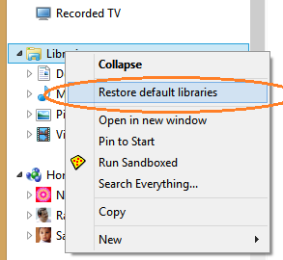How to resolve error - "Documents.library-ms is no longer working"