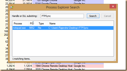 Finding out which process is locking a file or folder in Windows? Or Deleting a locked file in windows!