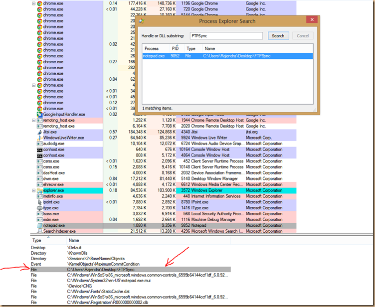 Finding out which process is locking a file or folder in Windows? Or Deleting a locked file in windows!