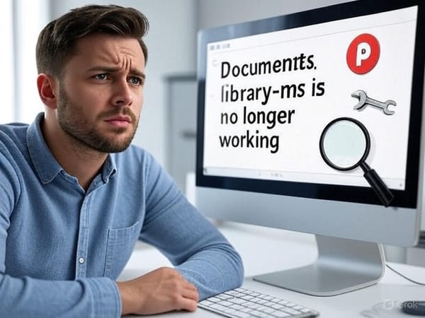 How to resolve error - "Documents.library-ms is no longer working"